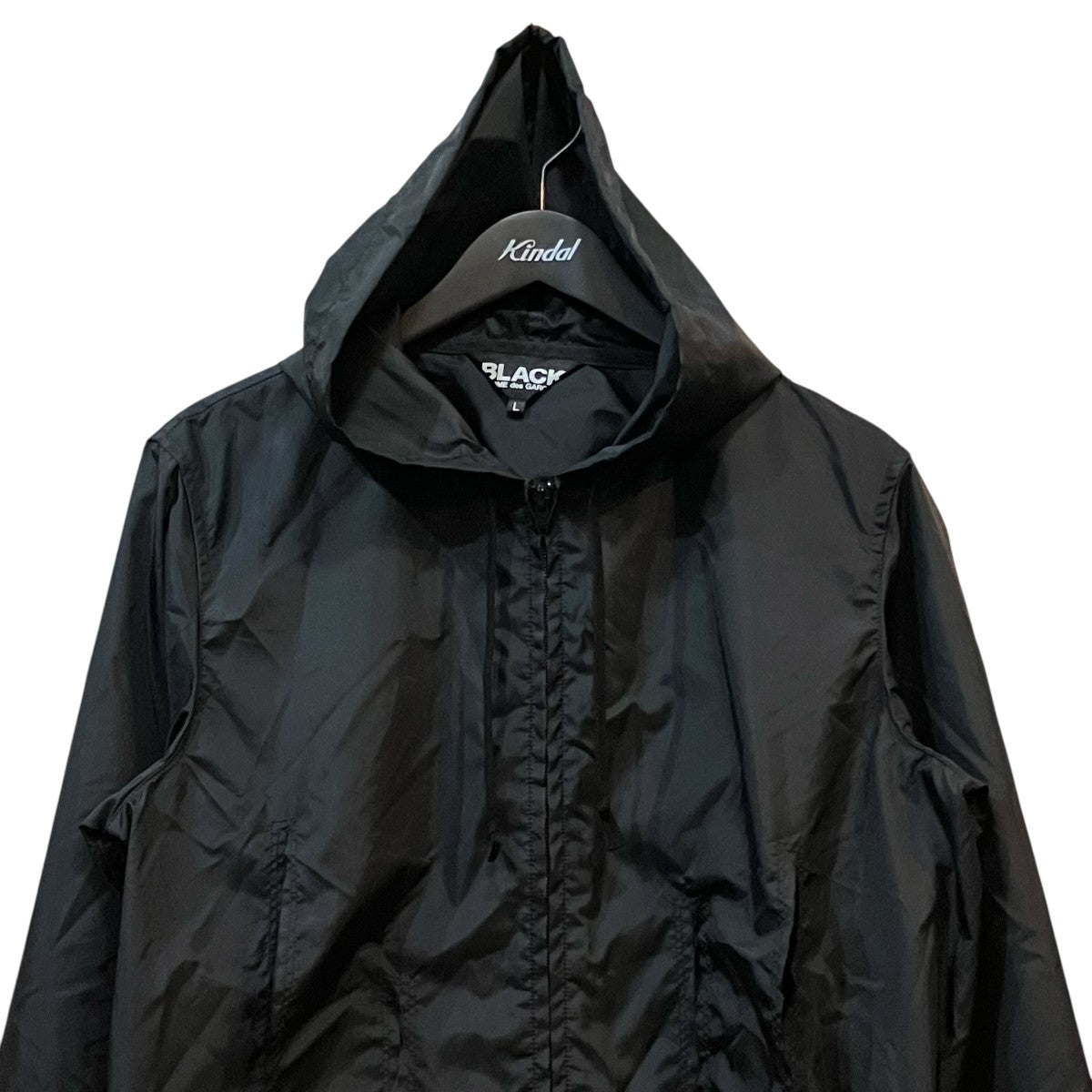 BLACK COMME des GARCONS 短冊ナイロンコート1D J041 古着・中古-3枚目のアイテム画像
