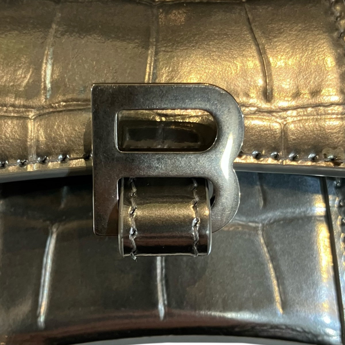BALENCIAGA アワーグラスミニ トップハンドルバッグ637372 古着・中古-7枚目のアイテム画像