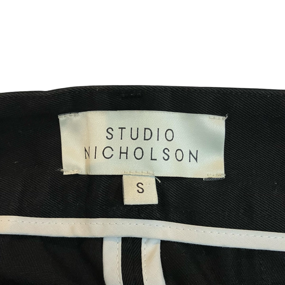 STUDIO NICHOLSON 「BRIDGES PANT」ワンタックワイドパンツSN 132 古着・中古-5枚目のアイテム画像