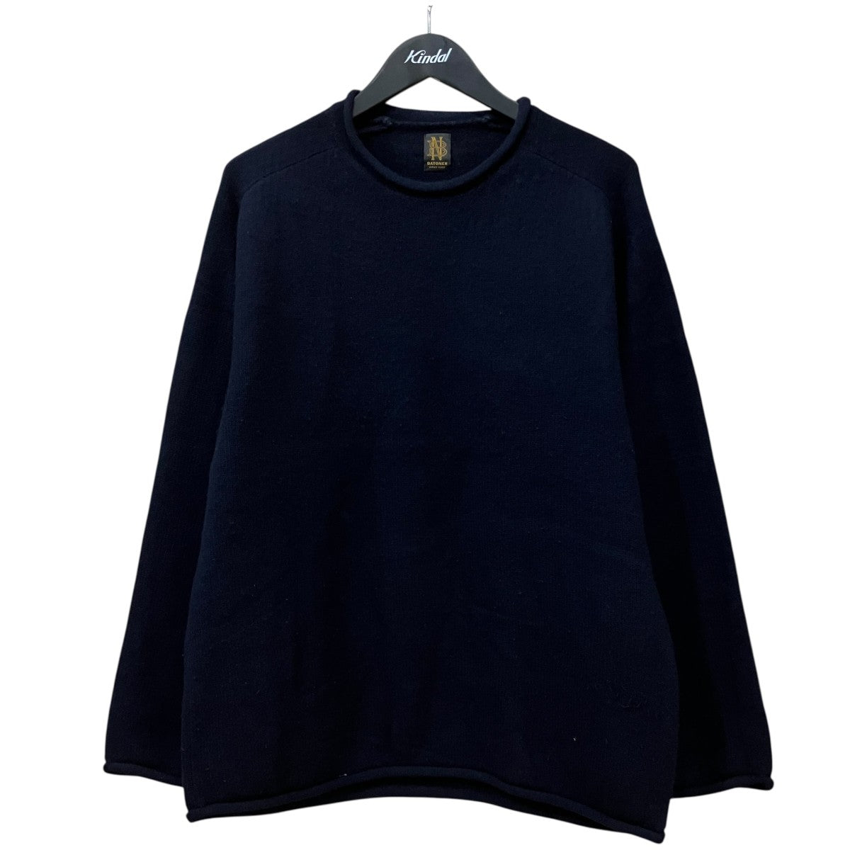 BATONER SUPREME LAMB ROLL NECK Mix スプリームラムロールネックニット
