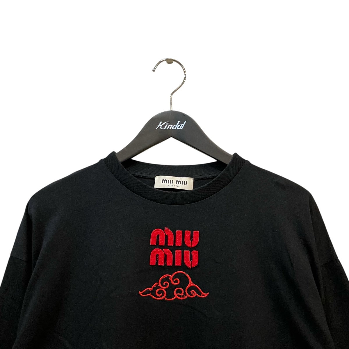 MIU MIU(ミュウミュウ) 長袖TシャツMJL862 MJL862 ブラック サイズ S