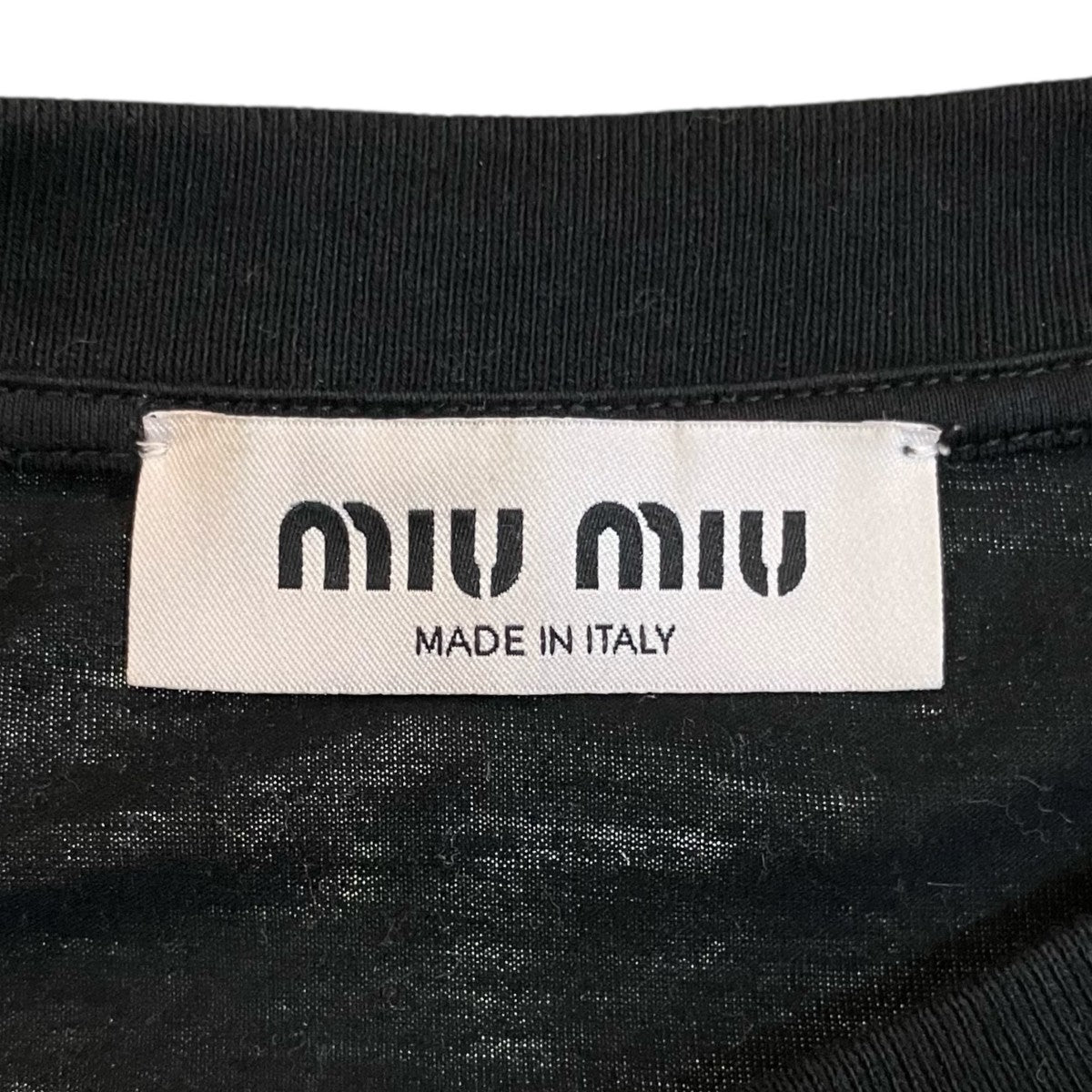 MIU MIU 長袖TシャツMJL862 MJL862 ブラック サイズ S｜【公式