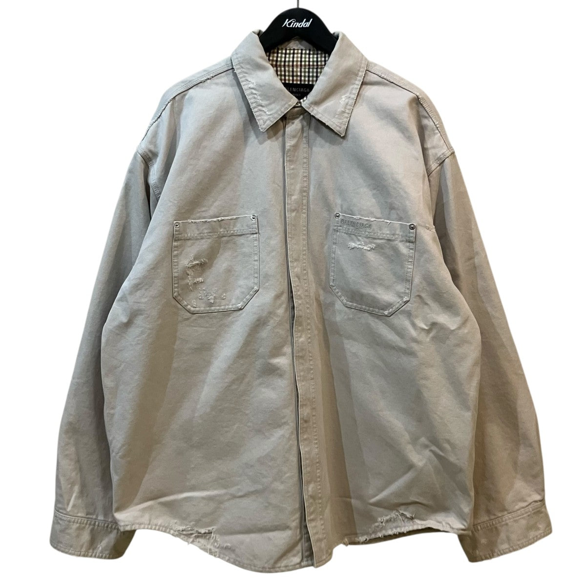 BALENCIAGA ワークウェアオーバーシャツ839085 TRP15 古着・中古-1枚目のアイテム画像