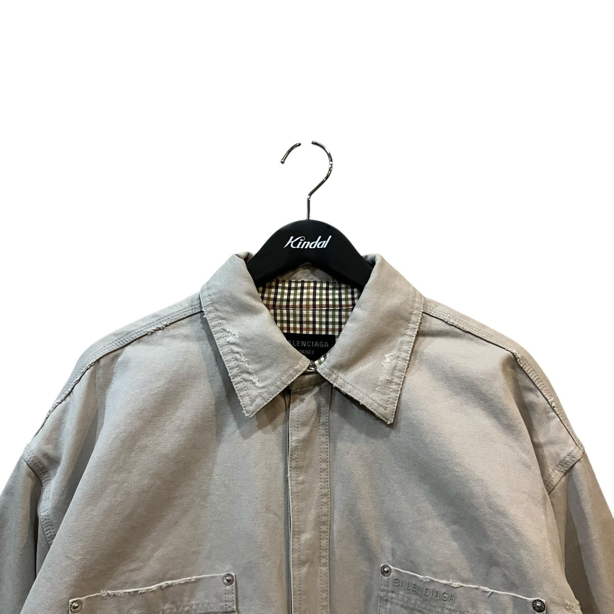BALENCIAGA ワークウェアオーバーシャツ839085 TRP15 古着・中古-3枚目のアイテム画像
