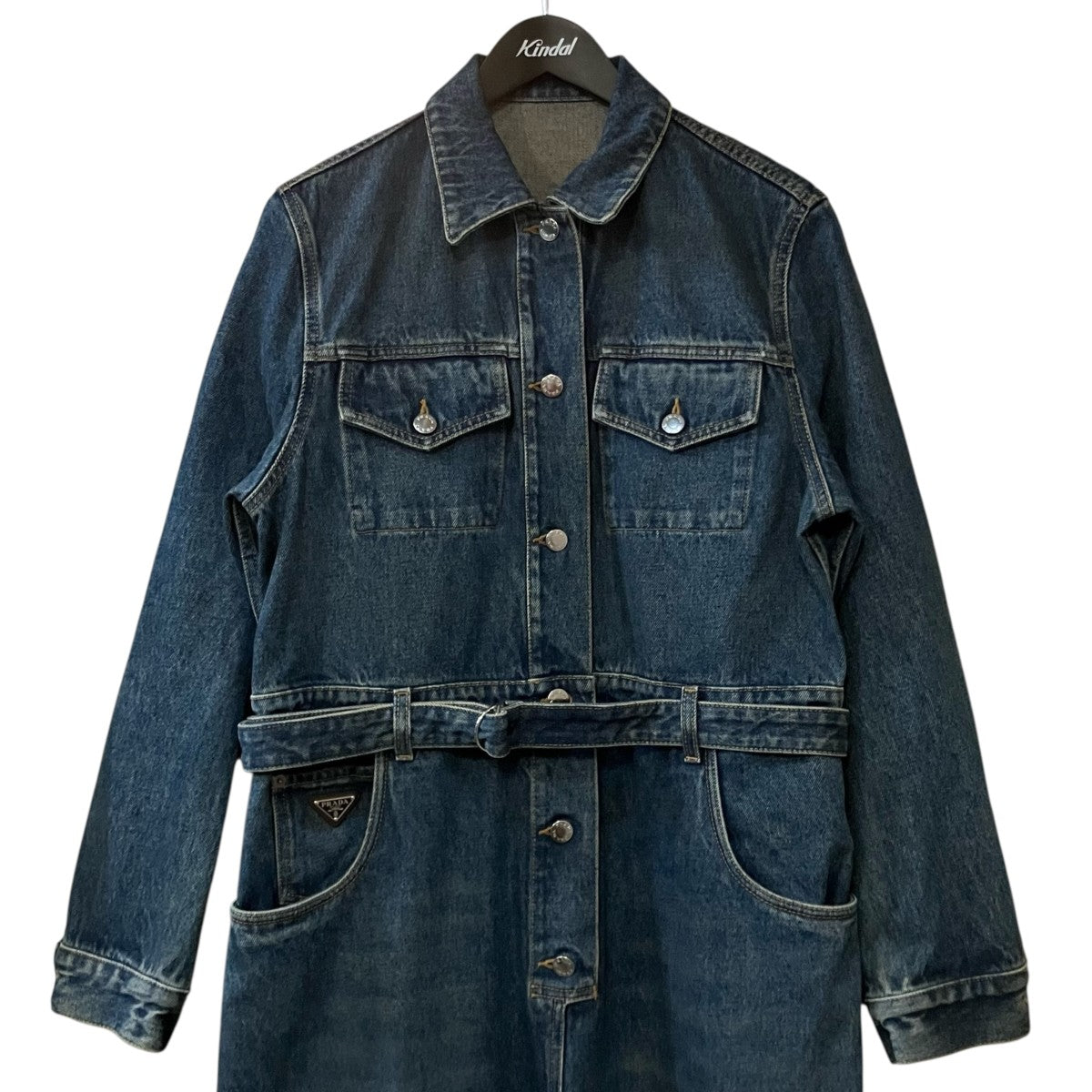 PRADA(プラダ) デニムジャンプスーツGFZ017 GFZ017 インディゴ サイズ