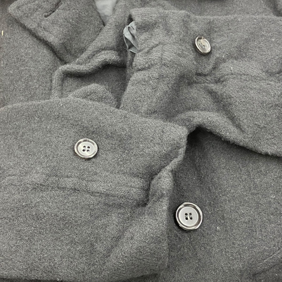 COMME des GARCONS HOMME DEUX 縮絨ウール ダブルブレストコートDJ-C003 古着・中古-5枚目のアイテム画像