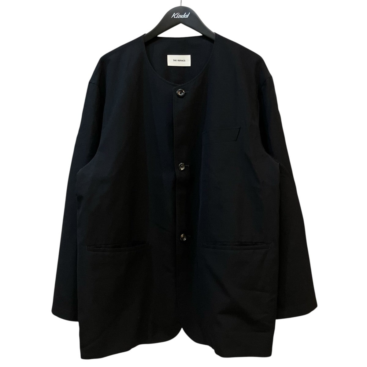 THE RERACS 22SS「HIGH TWIST TROPICAL CLLARLESS JACKET」カラーレスジャケット22SS REJK 131 J 古着・中古-1枚目のアイテム画像