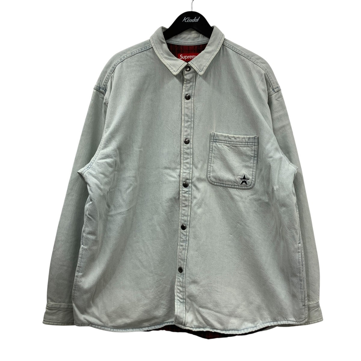 25AWQuilted Lined Denim Snap Shirtキルティング ラインド デニム スナップ シャツ