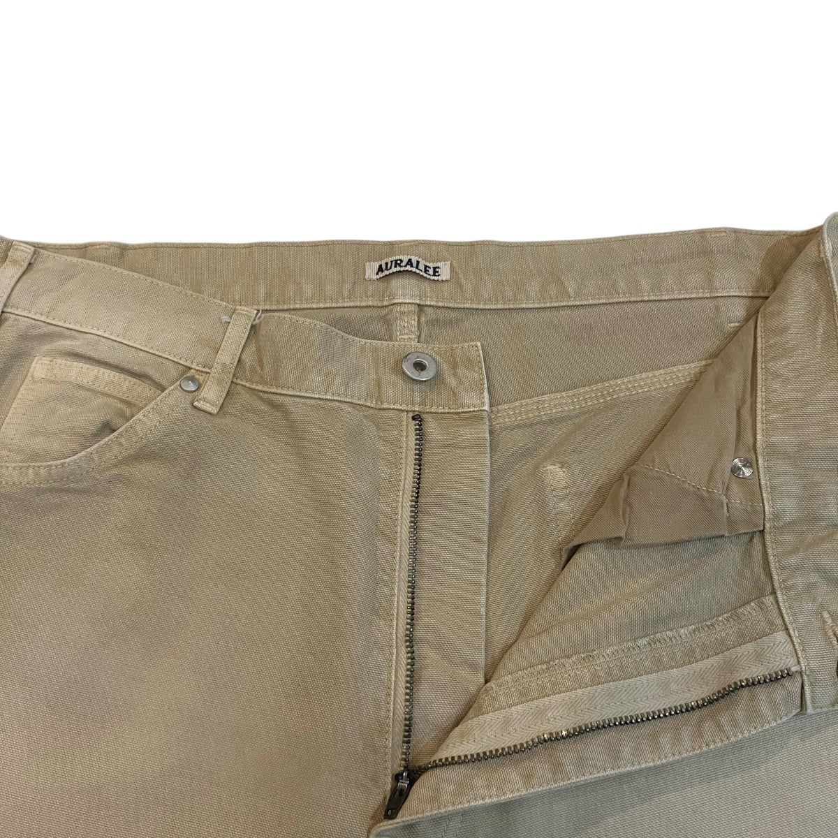 AURALEE 25SS「ORGANIC COTTON DUCK PANTS」オーガニックコットンダックパンツA25SP02CD 古着・中古-3枚目のアイテム画像