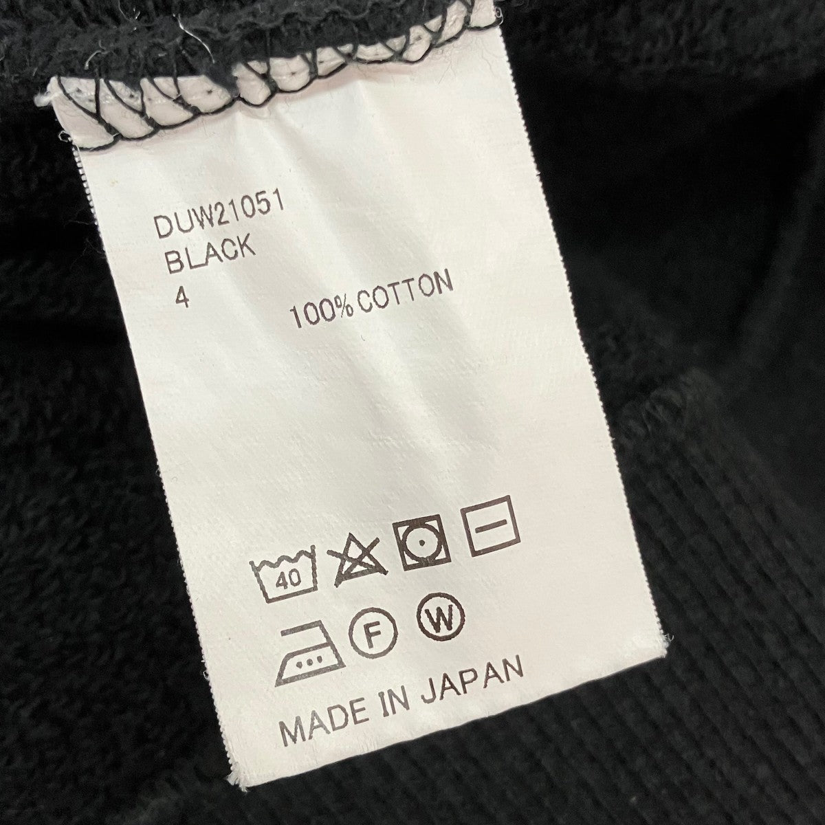 DRESSEDUNDRESSED 刺繍ロゴ クルーネックスウェットDUW21051 古着・中古-5枚目のアイテム画像