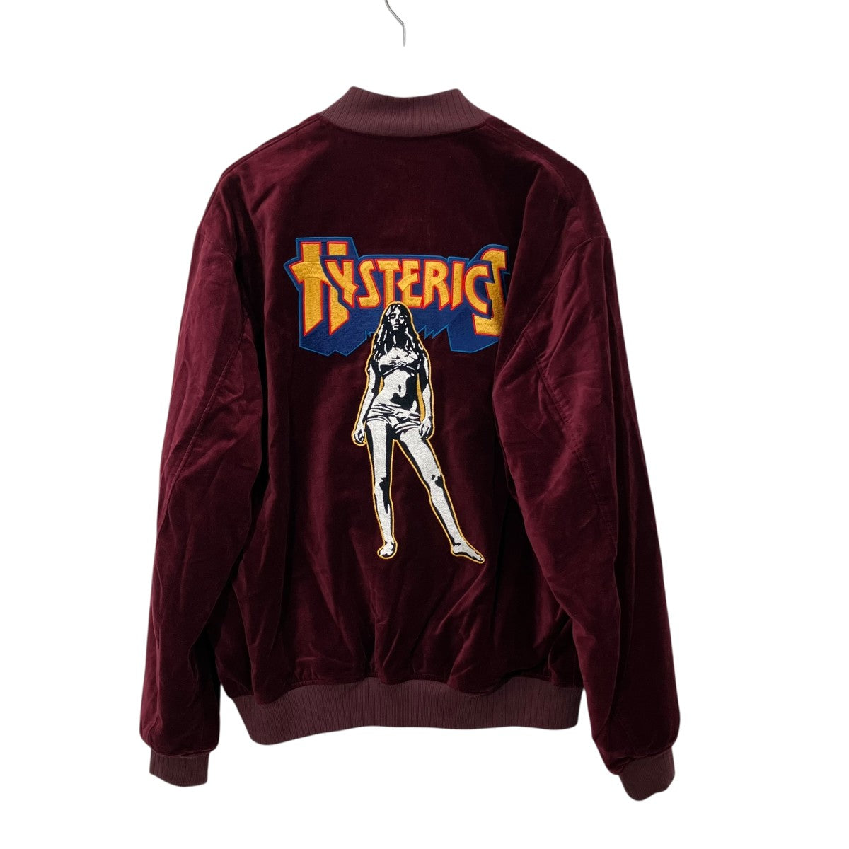 Hysteric Glamour MAMA刺繍ベロアスカジャン02243AB08 古着・中古-2枚目のアイテム画像