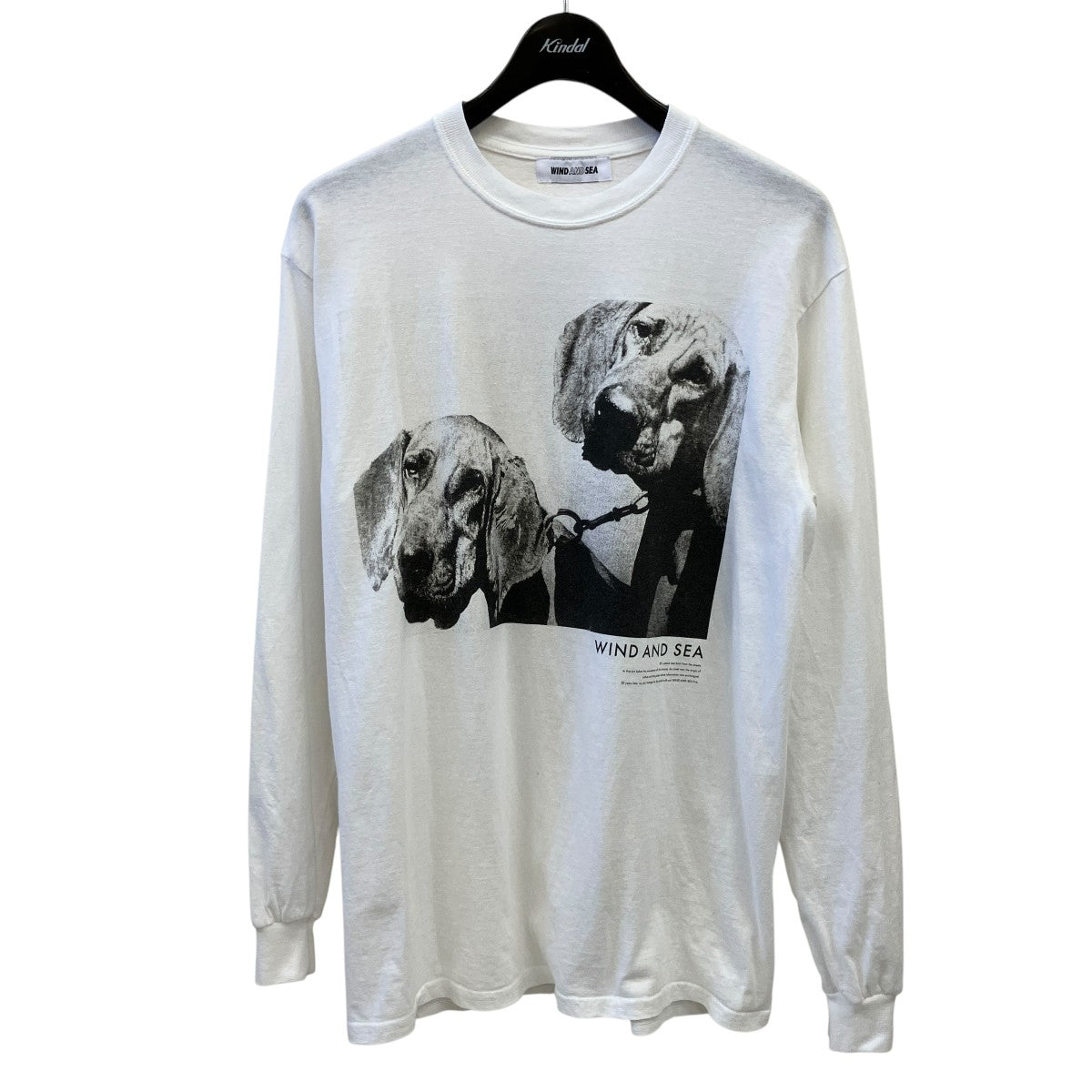 WIND AND SEA ドッグプリント長袖TシャツWDS-CS-117 古着・中古-1枚目のアイテム画像