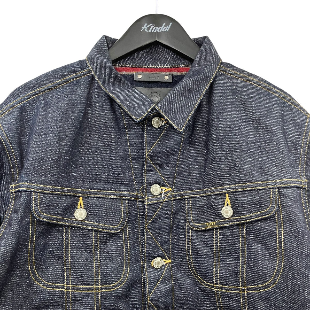 20周年BLANKET LINING DENIM JKT裏地ブランケットデニムジャケットMND-RATS001-80-M2