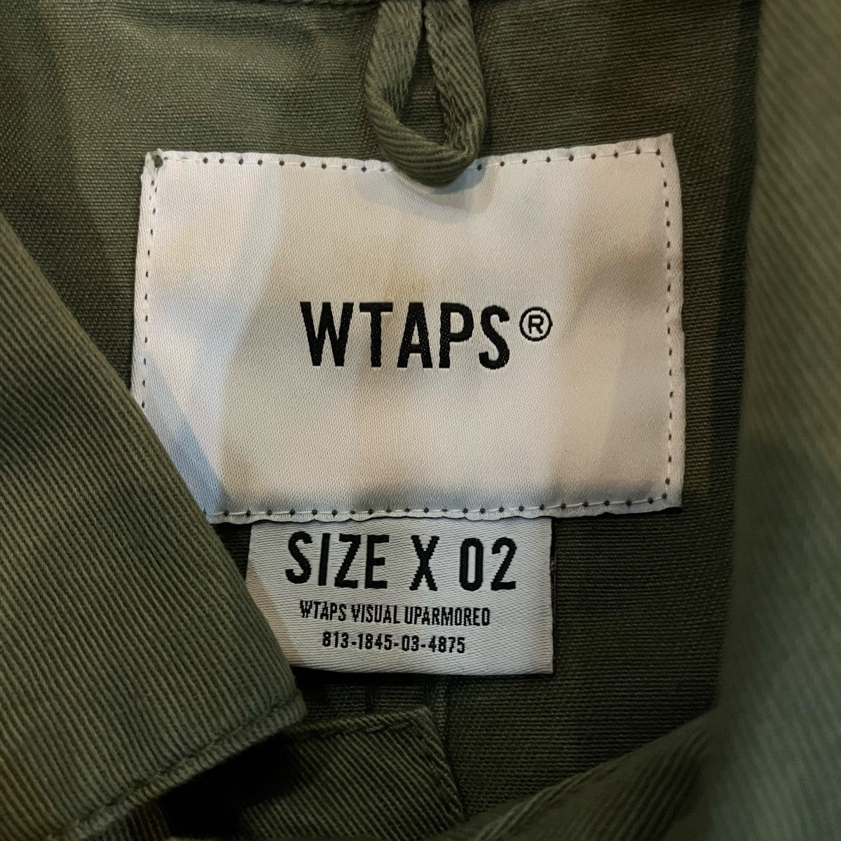 WTAPS ツイルミニタリージャケット172WVDT SHM01 古着・中古-6枚目のアイテム画像