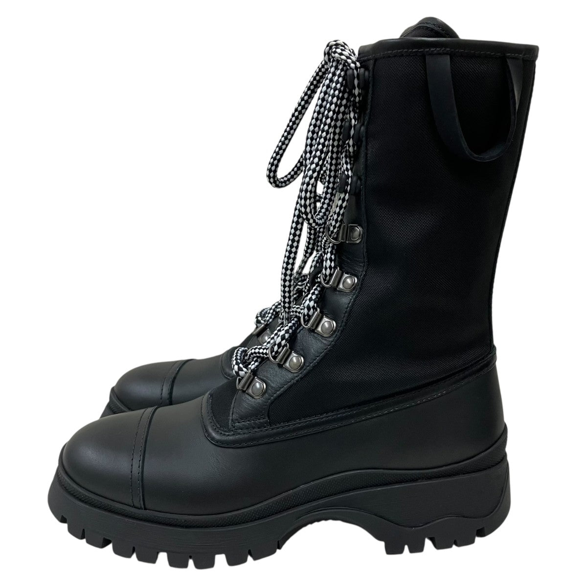 PRADA ロデオレザーテクニカルナイロン レースアップブーツ 古着・中古-3枚目のアイテム画像