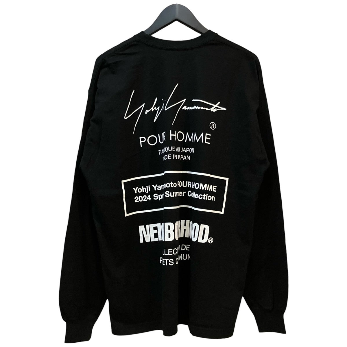 YOHJI YAMAMOTO×NEIGHBORHOOD 長袖TシャツHS T82 287 古着・中古-2枚目のアイテム画像