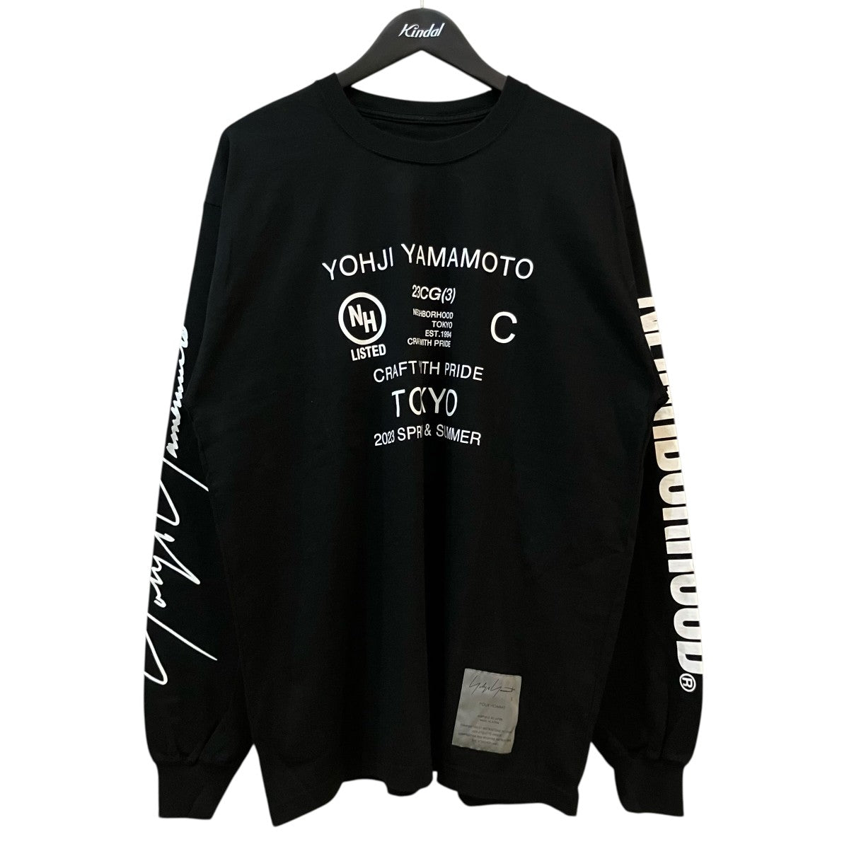 YOHJI YAMAMOTO×NEIGHBORHOOD 長袖TシャツHZ T63 288 古着・中古-1枚目のアイテム画像