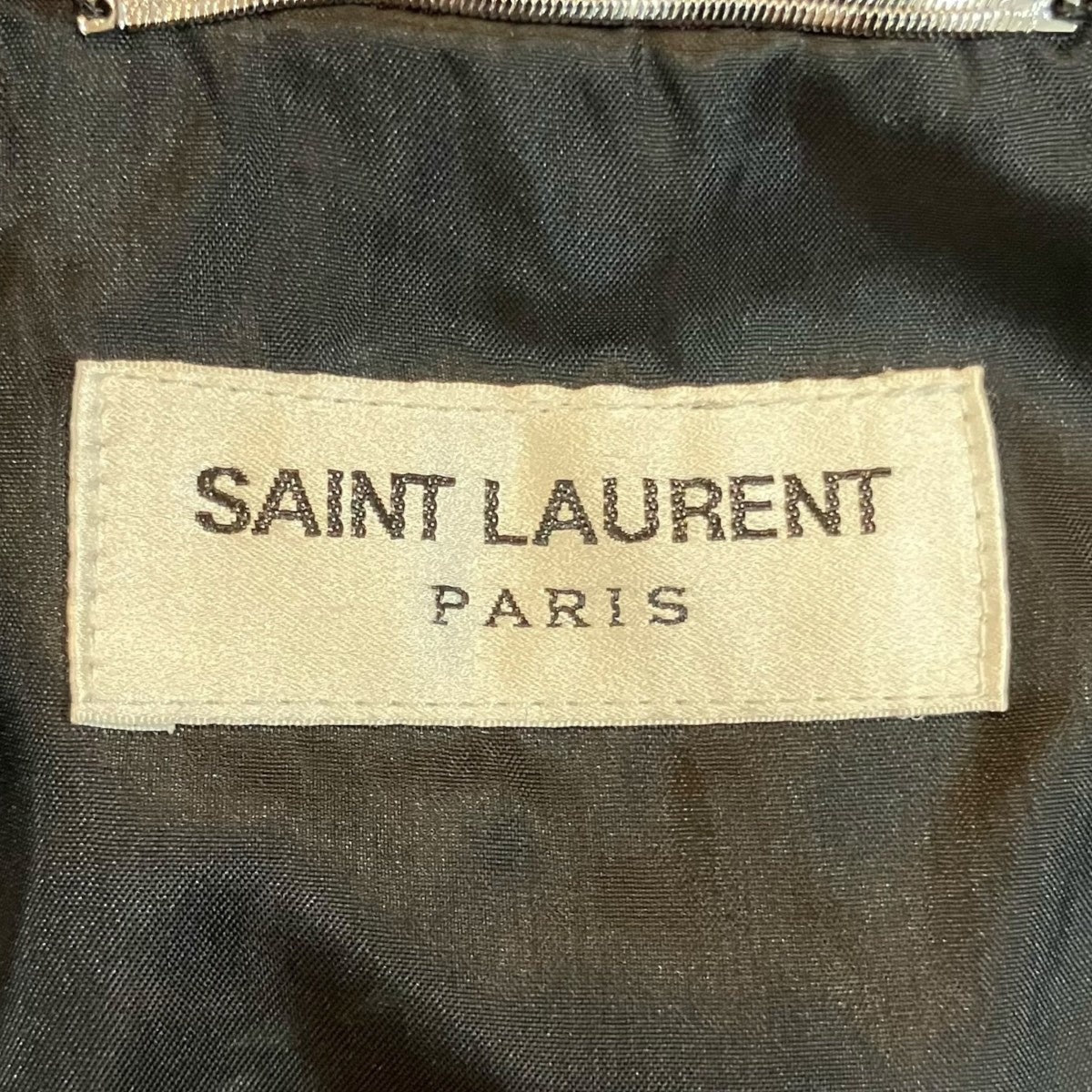 Saint Laurent Paris サテンジップジップアップジャケット707073 古着・中古-5枚目のアイテム画像