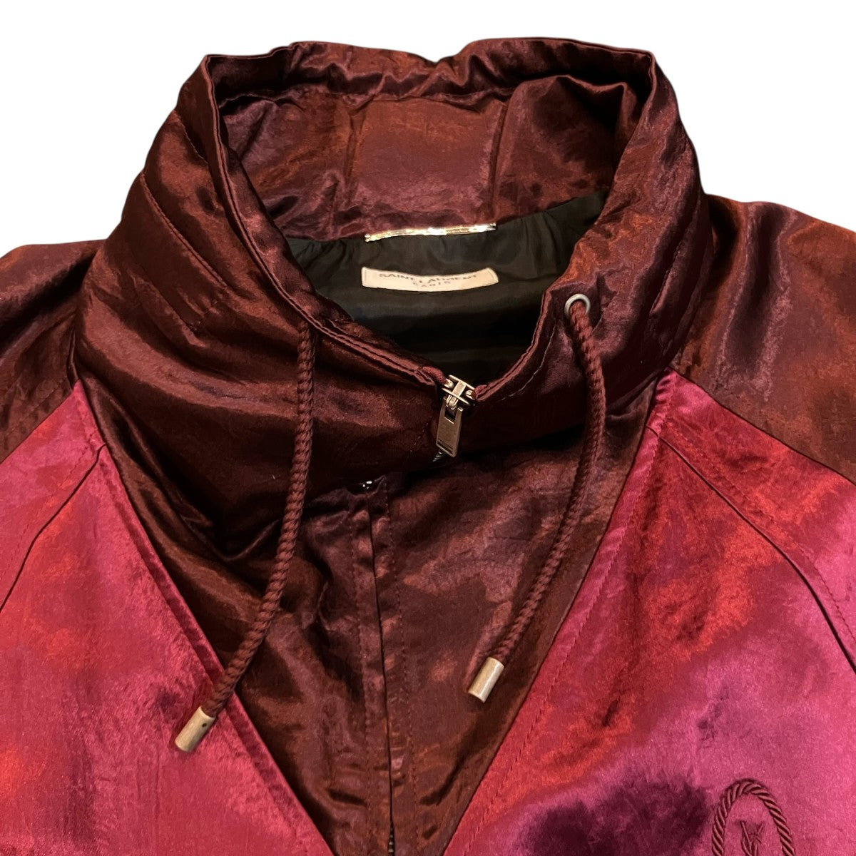 Saint Laurent Paris サテンジップジップアップジャケット707073 古着・中古-9枚目のアイテム画像