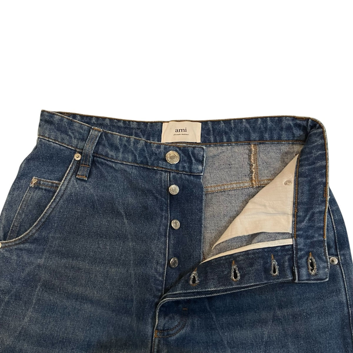 AMI PARIS バギーデニムパンツUTR102.DE0016 古着・中古-3枚目のアイテム画像