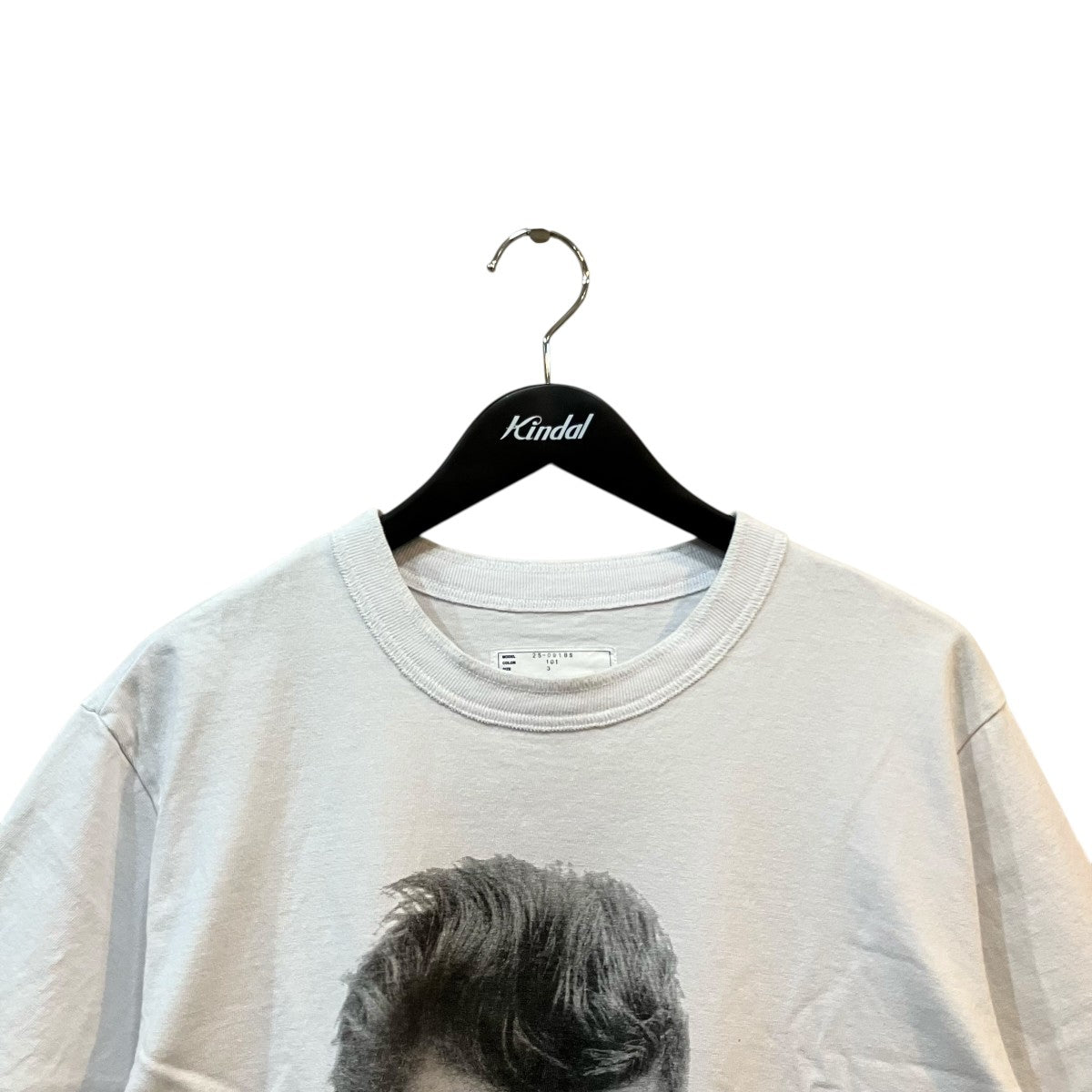 新品未使用 Sacai サカイ James Dean ジェームズディーン 半袖Tシャツ 25-0919S JAPAN製 コットン ホワイト ブラック サイズ0 中古 4b008807 Sacai サカイ 25SS James Dean T-Shirt ジェームスディーンTシャツ 4