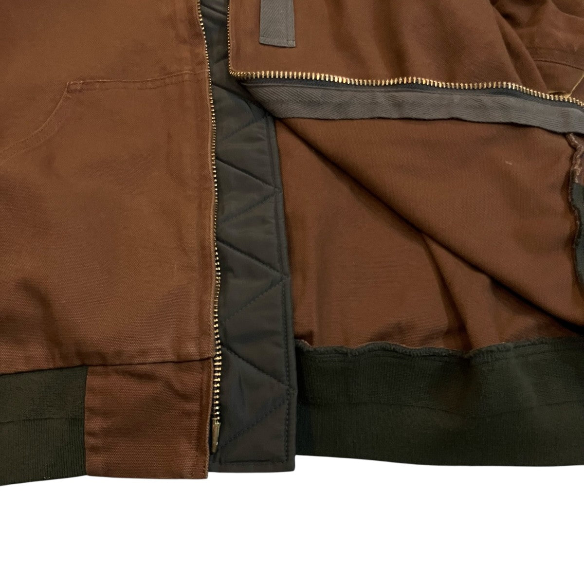 sacai×CARHARTT WIP 25AW「Washed Duck Hooded BZ」フーデッドダックジャケット25 03859M 古着・中古-6枚目のアイテム画像