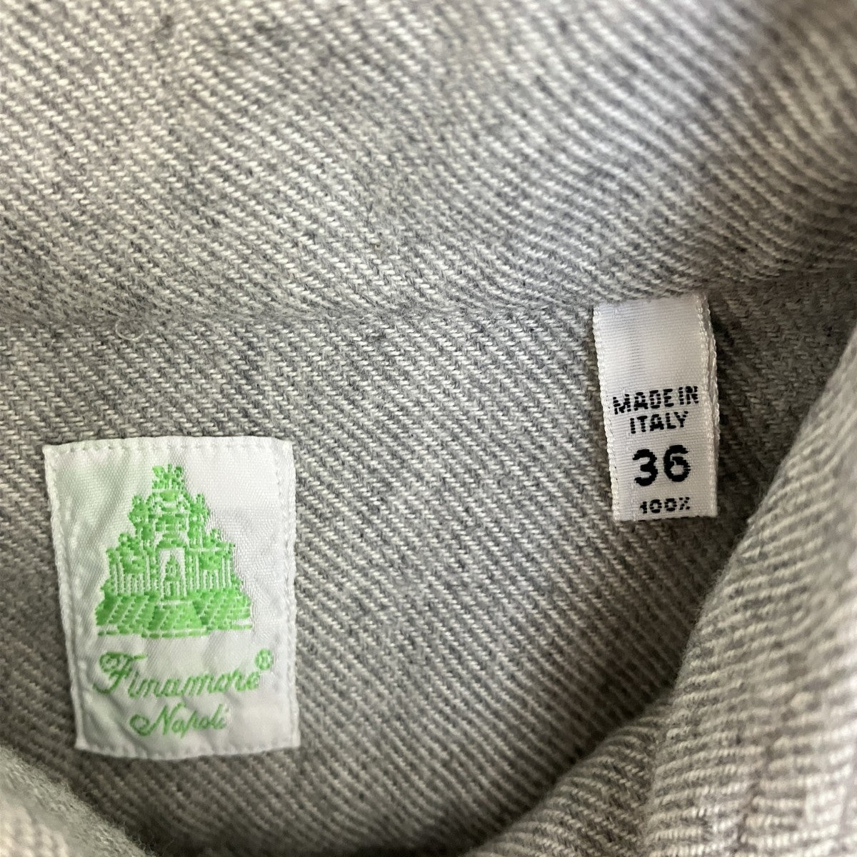 製品洗い長袖シャツ