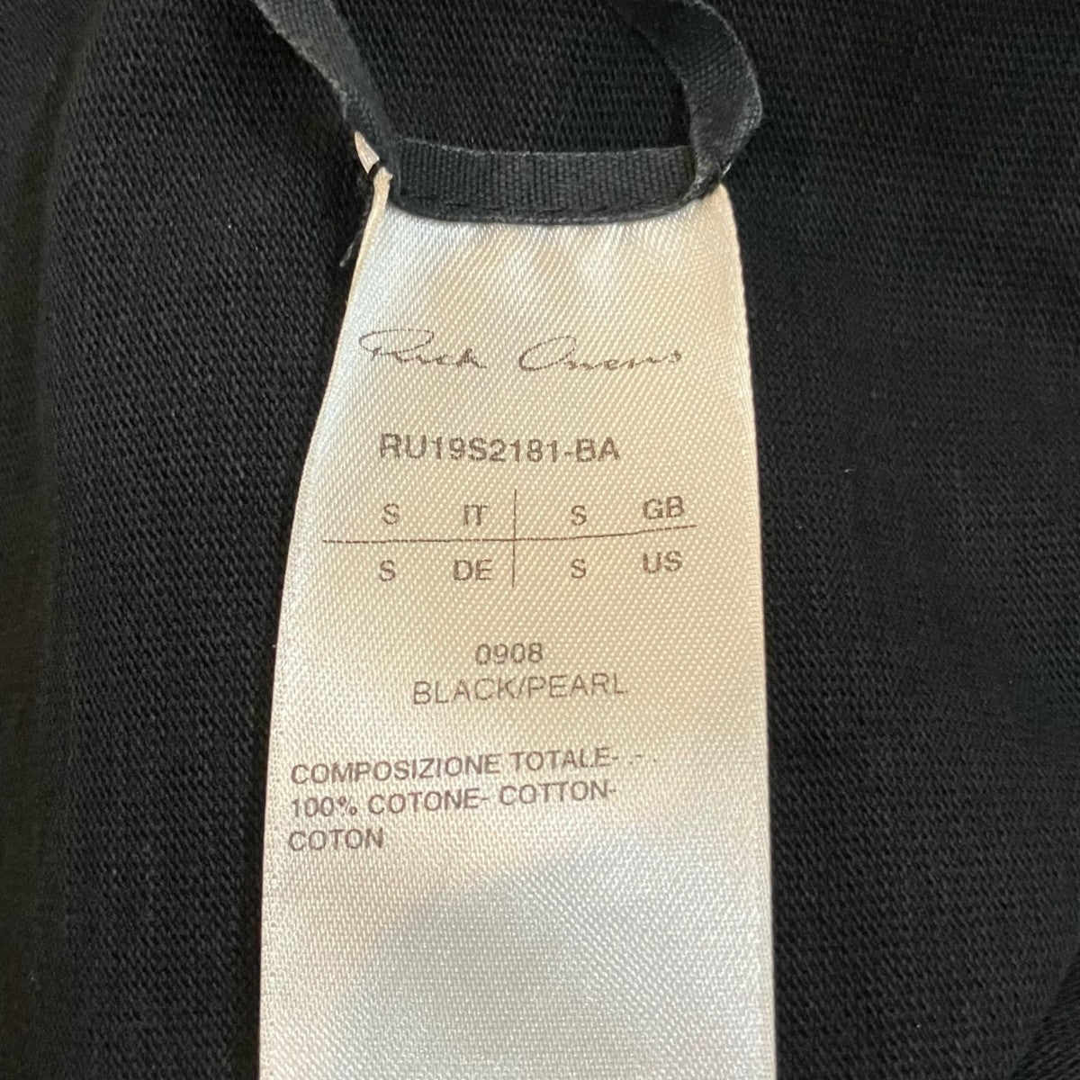 RICK OWENS バベルノースリーブトップスベストRU19S2181 BA 古着・中古-4枚目のアイテム画像