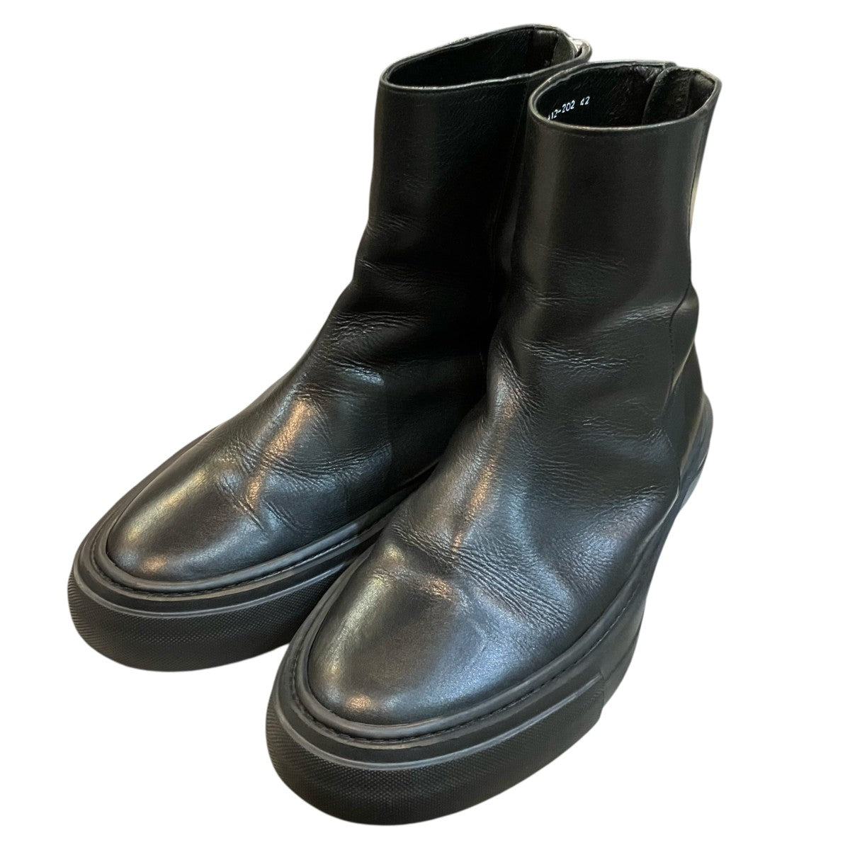 「COW LEATHER BACK ZIP SNEAKERS」ジップスニーカーAA12 202