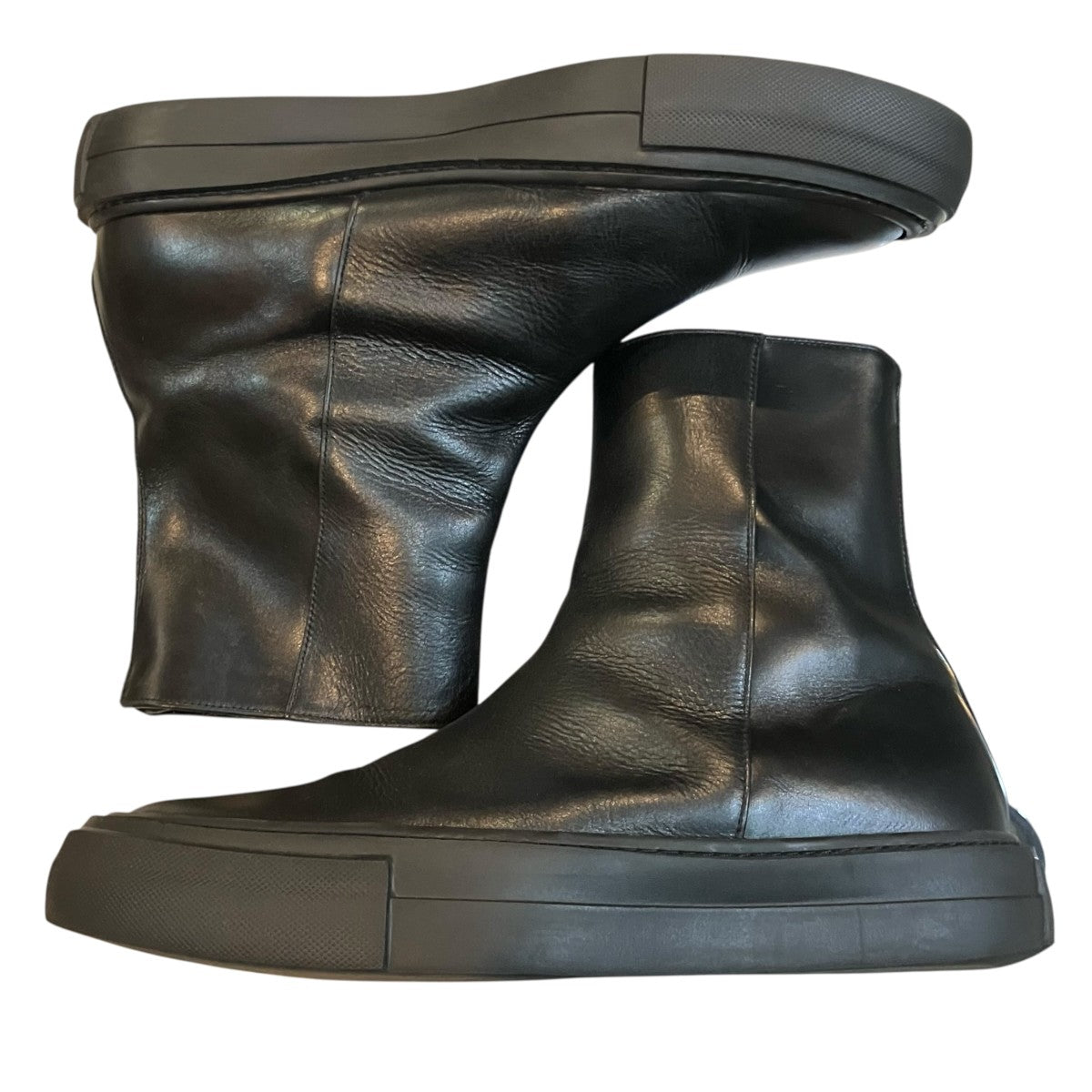 「COW LEATHER BACK ZIP SNEAKERS」ジップスニーカーAA12 202