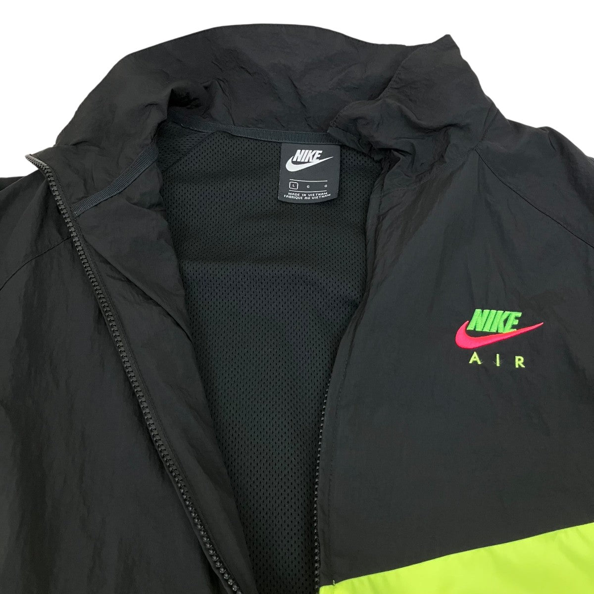 NIKE CITY NEON HBR WOVEN JACKETナイロンジップアップジャケットCD9262-010 古着・中古-3枚目のアイテム画像