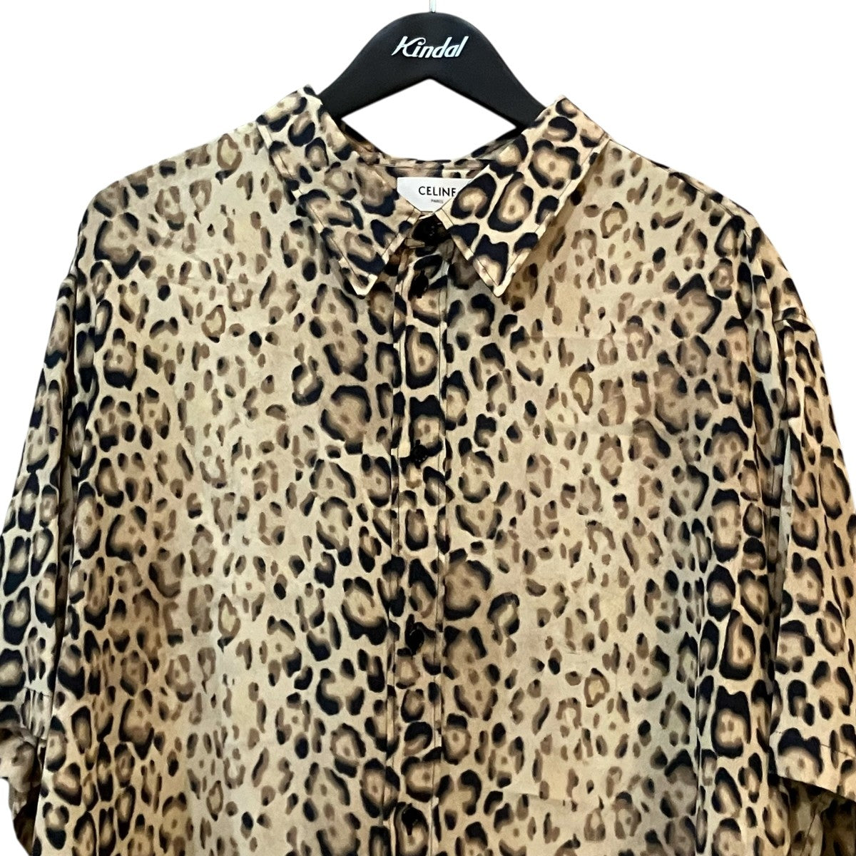 CELINE テールコートレオパード半袖シャツ2C708300Q 古着・中古-3枚目のアイテム画像