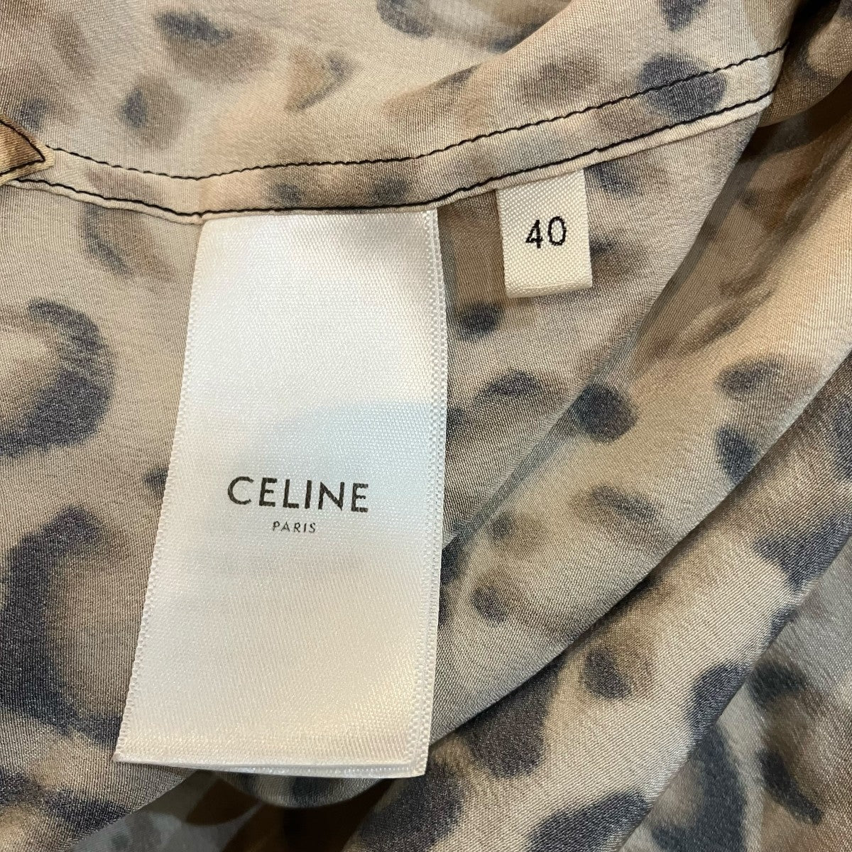 CELINE テールコートレオパード半袖シャツ2C708300Q 古着・中古-6枚目のアイテム画像
