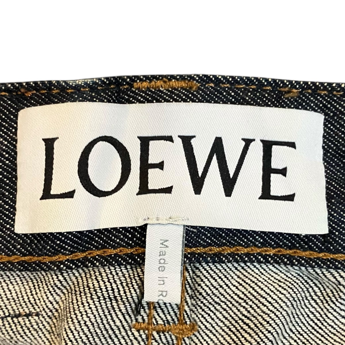 LOEWE チェック柄フィッシャーマンデニムパンツH2292430IB 古着・中古-5枚目のアイテム画像
