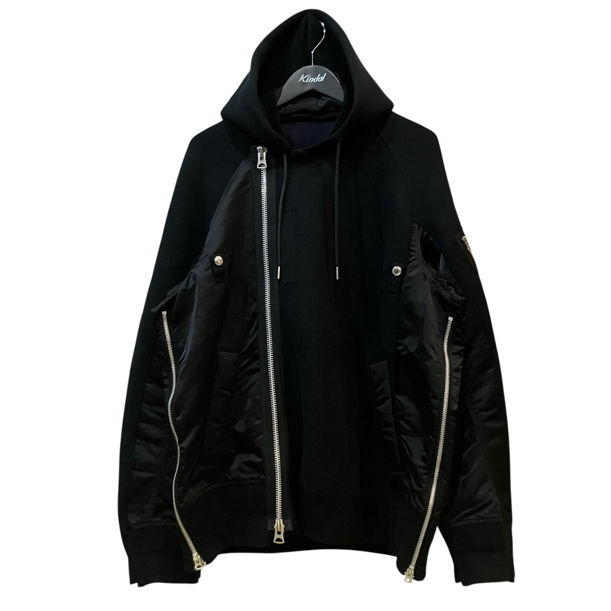 sacai 「Sponge Sweat Blouson」ドッキングジップパーカー23 03173M 古着・中古-1枚目のアイテム画像