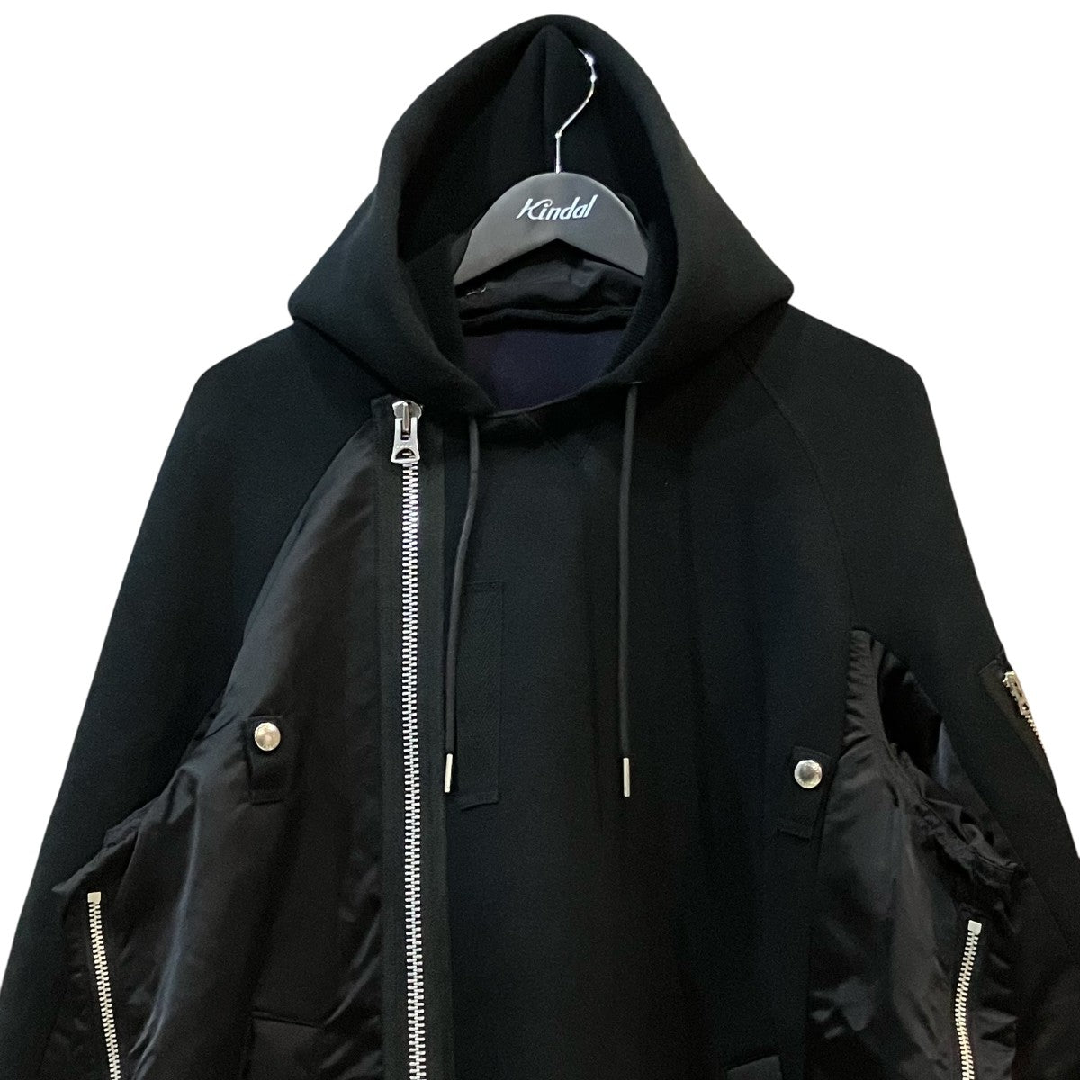 sacai 「Sponge Sweat Blouson」ドッキングジップパーカー23 03173M 古着・中古-3枚目のアイテム画像
