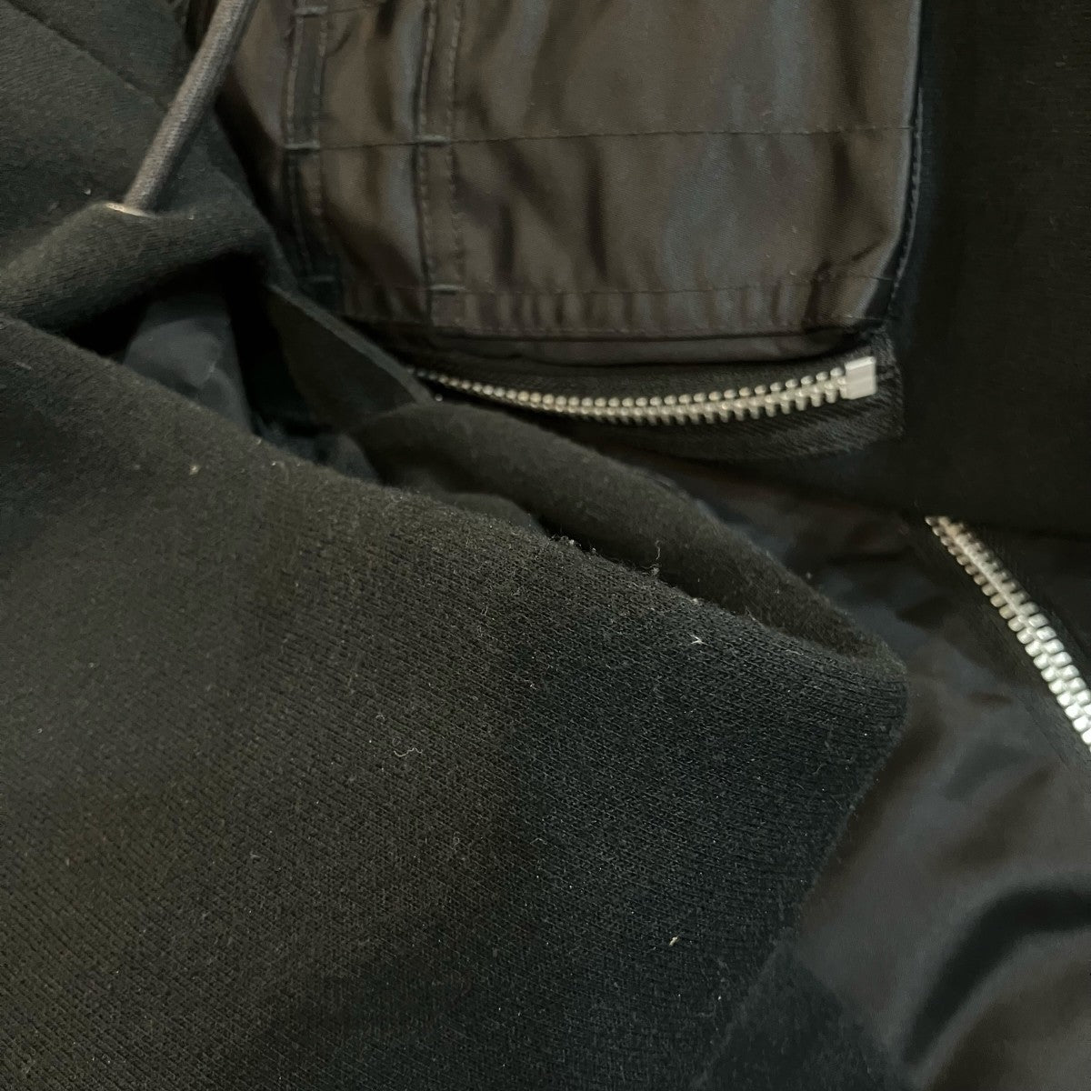 sacai 「Sponge Sweat Blouson」ドッキングジップパーカー23 03173M 古着・中古-7枚目のアイテム画像