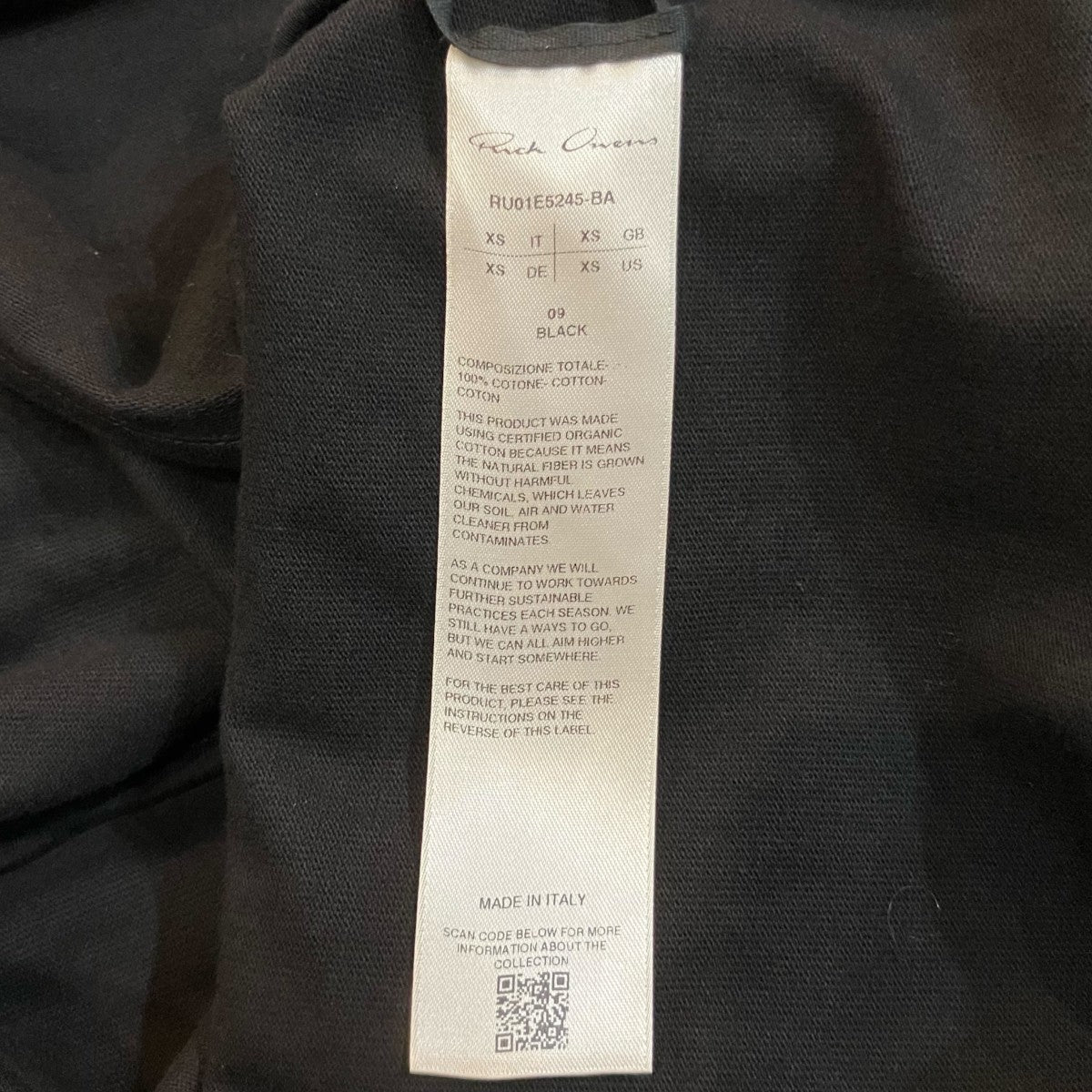 RICK OWENS 「JUMBO FLIGHT」ジャンボフライトジャケットRU01E5245BA 古着・中古-6枚目のアイテム画像