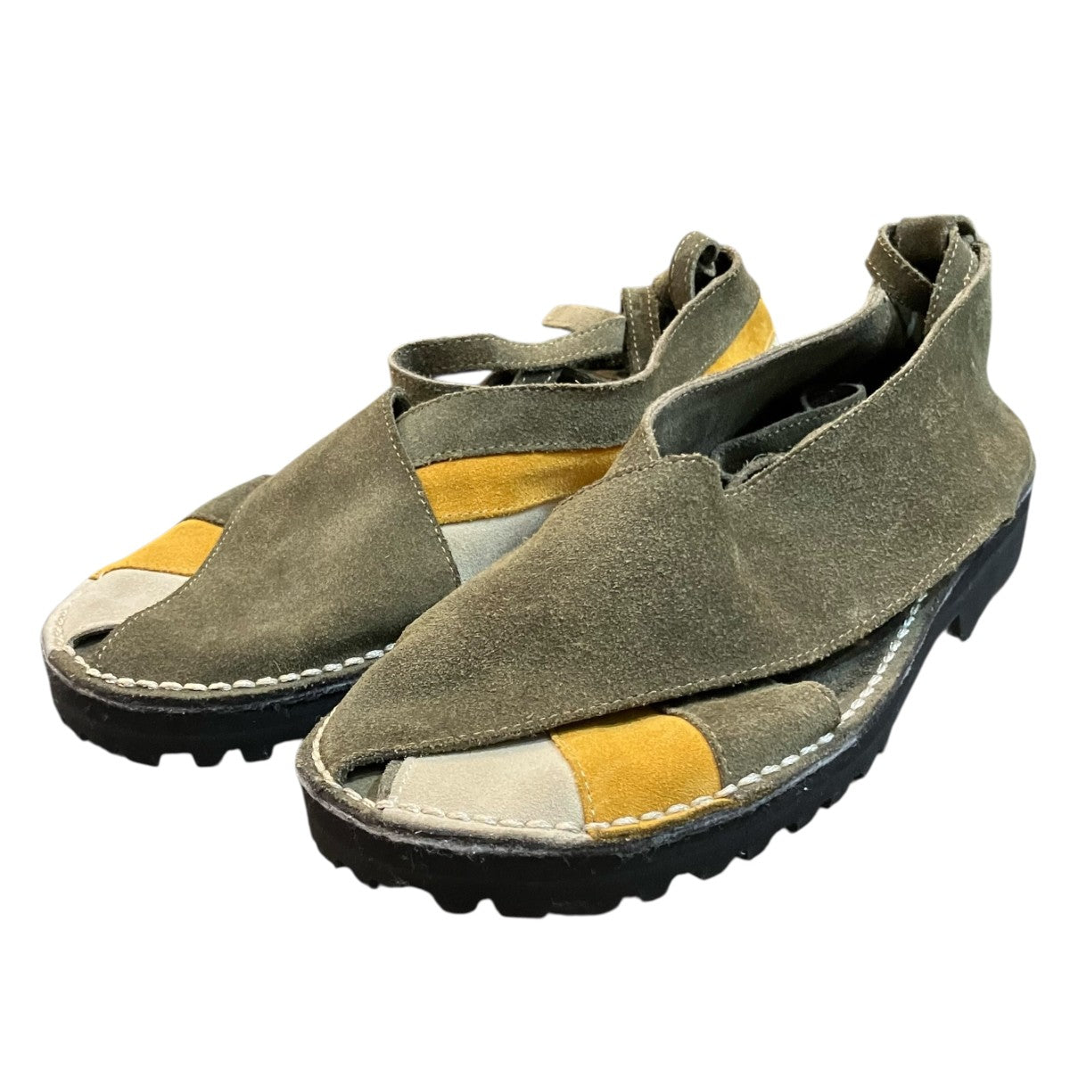 NICENESS×SIMONE 「NN×ソロヴィエール レザーサンダル」スウェードレザーサンダル 古着・中古-1枚目のアイテム画像