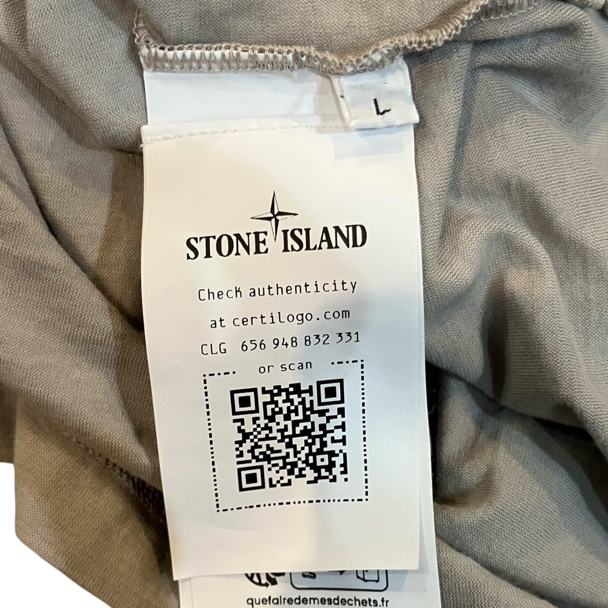 STONE ISLAND フロントロゴTシャツK1S15210008 S0F11 古着・中古-5枚目のアイテム画像