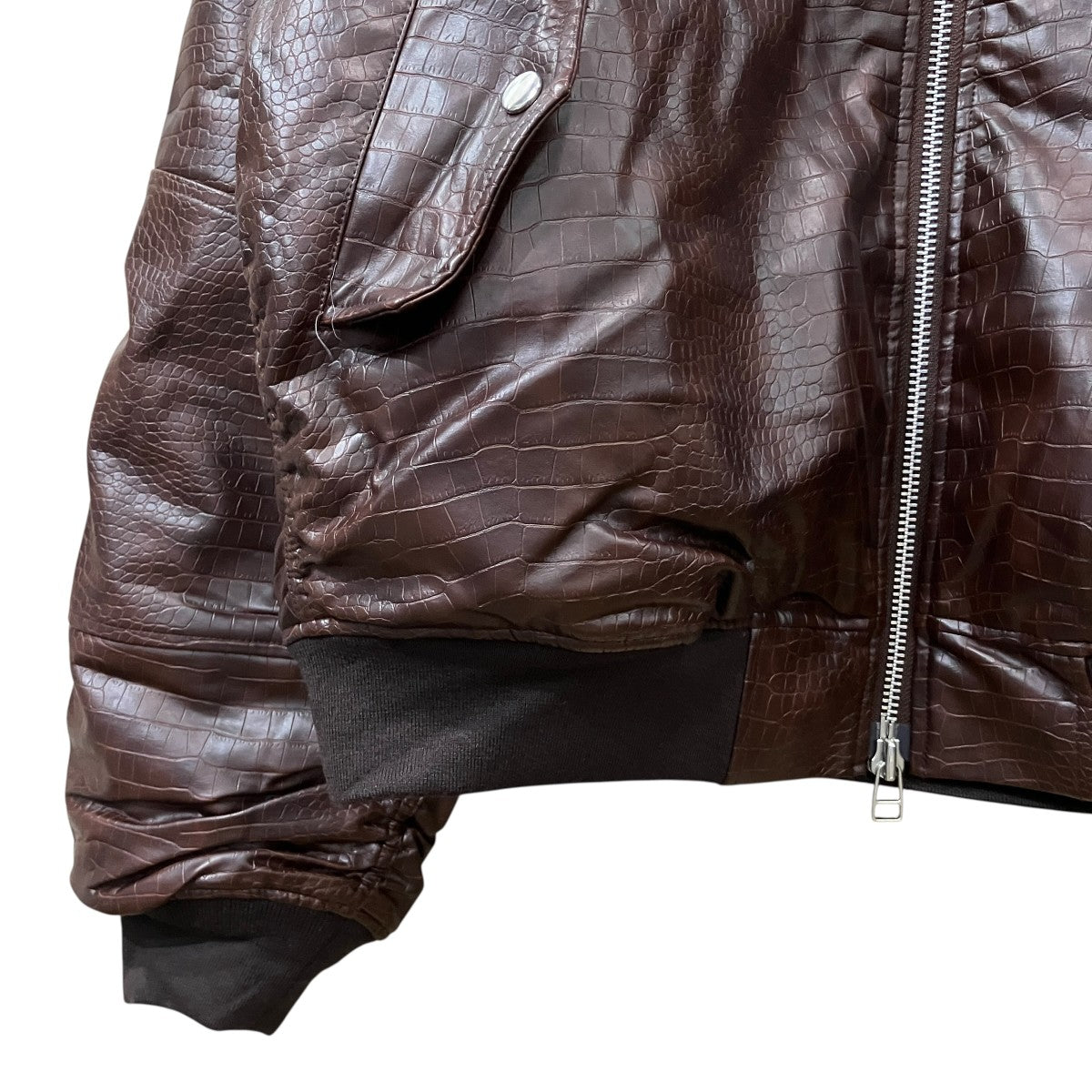 程度aフェイクレザーボンバージャケットBR25AW-00101