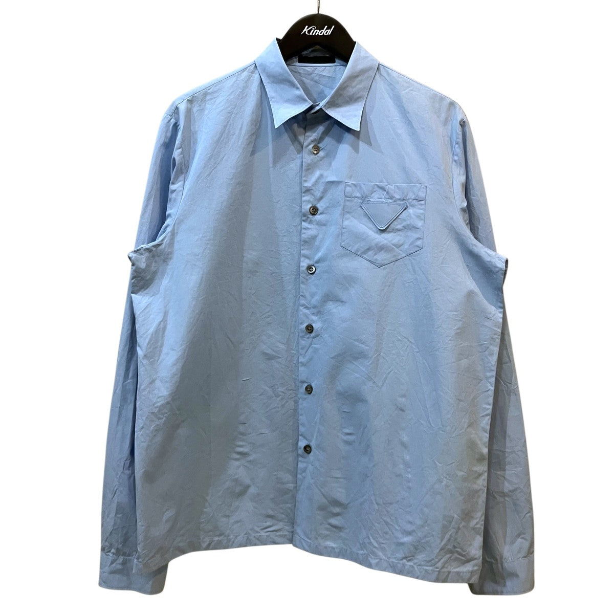 PRADA トライアングルパッチシャツSC541 古着・中古-1枚目のアイテム画像