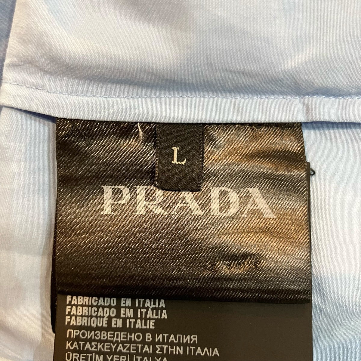 PRADA トライアングルパッチシャツSC541 古着・中古-6枚目のアイテム画像