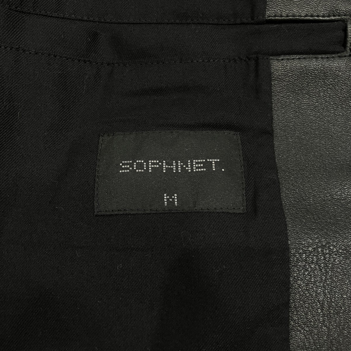 「LEATHER STAND COLLAR JACKET」レザージャケットSOPH-212003
