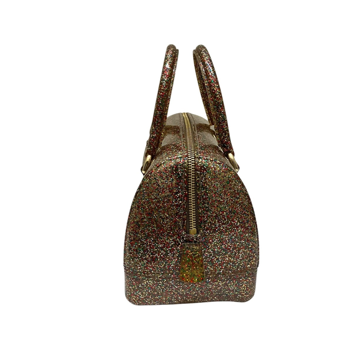 FURLA CANDY BAGキャンディラメバッグ 古着・中古-2枚目のアイテム画像