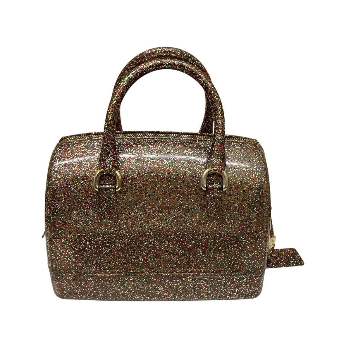FURLA CANDY BAGキャンディラメバッグ 古着・中古-3枚目のアイテム画像