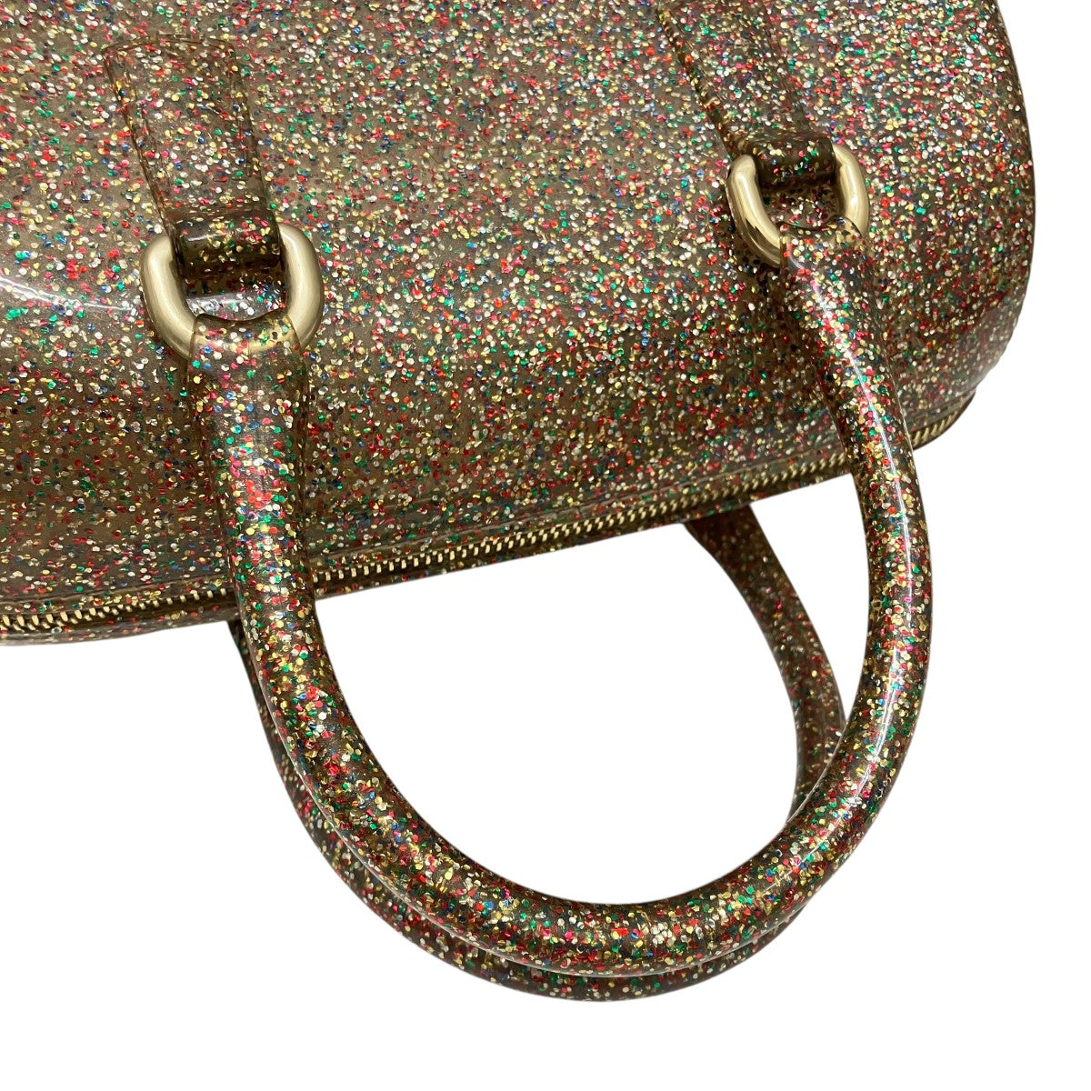 FURLA CANDY BAGキャンディラメバッグ 古着・中古-6枚目のアイテム画像