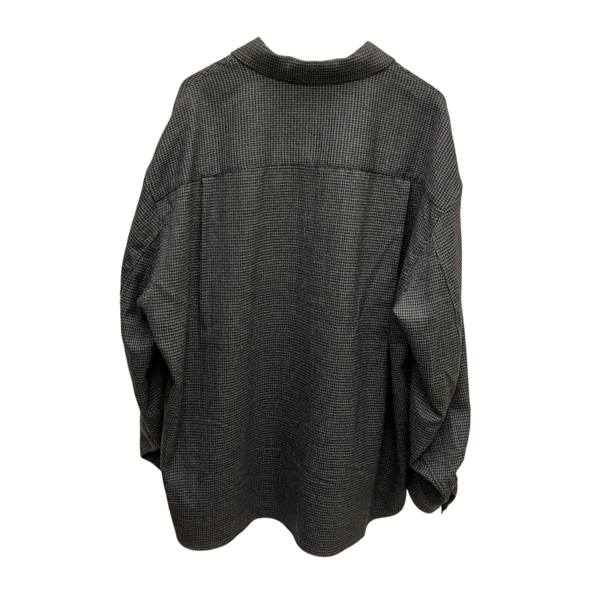 千鳥柄ウール オープンカラーシャツNMSH-18AW-009