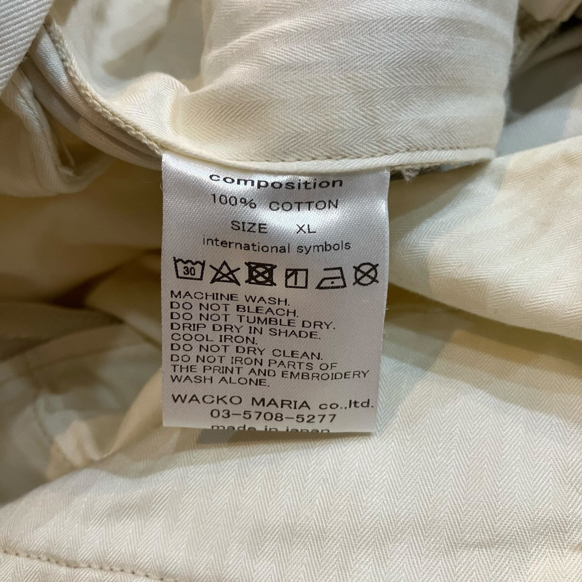 WACKO MARIA(ワコマリア) 「DOUBLE PLEATED CHINO TROUSER」ダブル