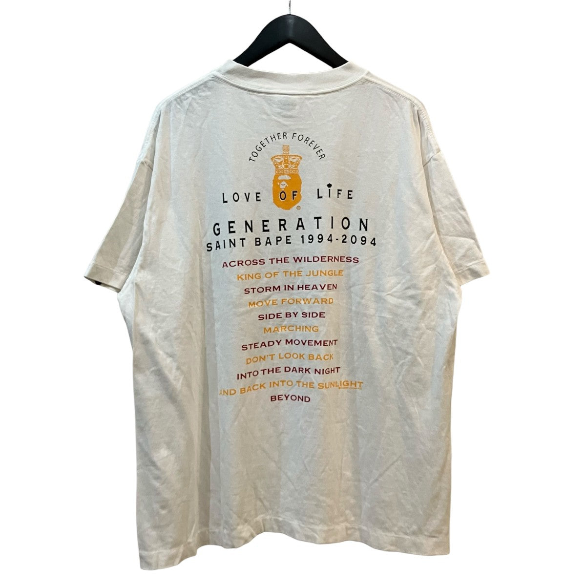 SAINT MICHAEL 25SS「GENERATION BAPE SS TEE」プリントTシャツSM HR1 0000 C36 古着・中古-2枚目のアイテム画像